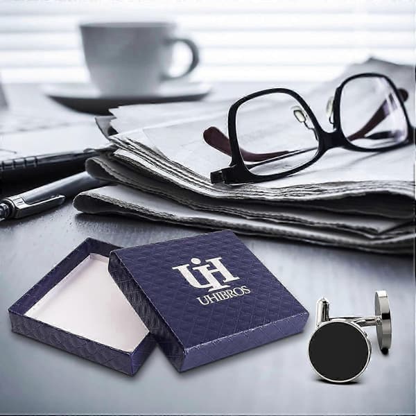 Manchetknapper til smoking i rustfrit stål til mænd
