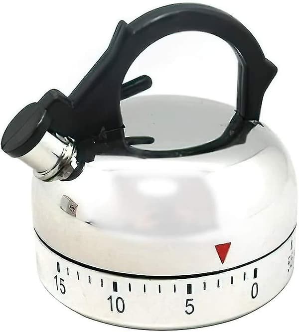 Køkken Timer Til Madlavning Ur Nedtælling Æg Timer 60 Minutter Mekanisk Påmindelse Køkken Kedel Formet Timer Til Hjemmet (1 stk) Yaju