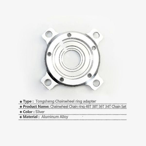 104 Bcd Kædekranghjul Spindel Adapter Til Tsdz2 Cykel Diy