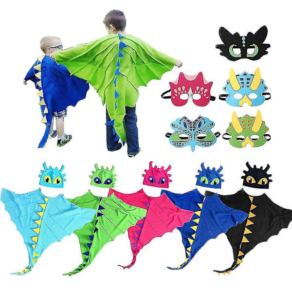 Partytree Barnens Dinosaurie Show Performance Kappa Hatt Mask Cosplay Kostym