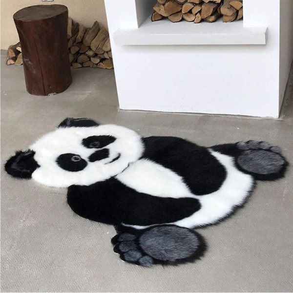 Panda Pattern Matto Eläimen muotoinen Alue Matot Olohuoneen Matto Lastenhuoneen sisustus 90x120cm