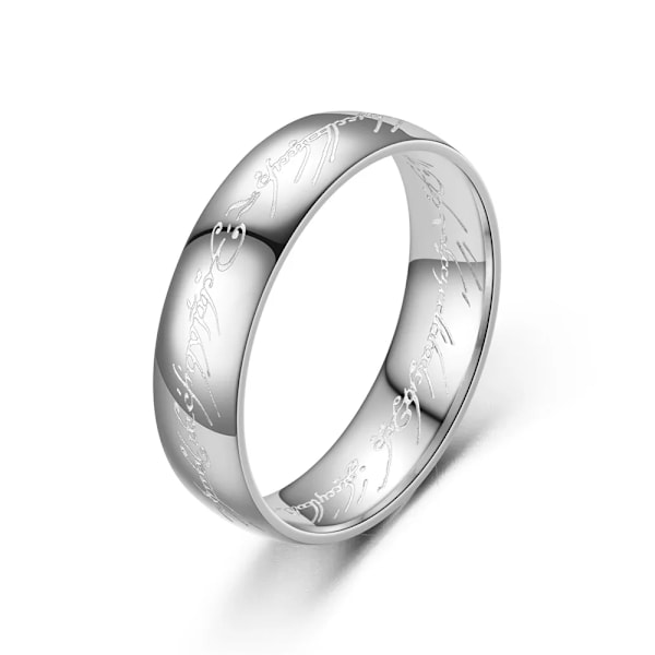 Smycken i rostfritt stål med motiv från Sagan om ringen för män och kvinnor, gotisk stil, billiga prylar, present, guld- och silverfärg, 6 mm, gratis frakt Negro 6