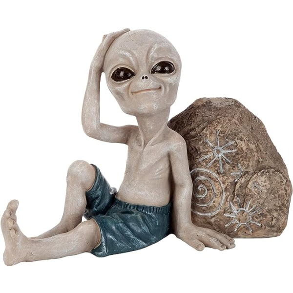 Surfer Dude Out-of-This-World Alien Statue
