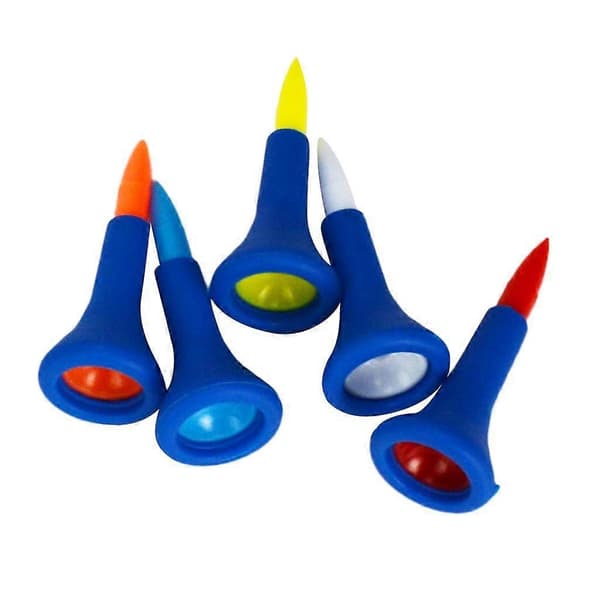 3x 5 stk./sæt bløde gummi-top golf-tees tilbehør tilfældige farver -