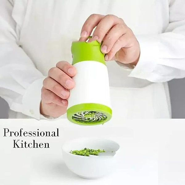 KÖK Kryddor Enkel Rivjärn Strimlare Rostfritt Stål | Vitlök Koriander Chili Peppar Rivjärn Spinner Dubbel Blad | Cool Köks Gadget Hack Enkel Tärning
