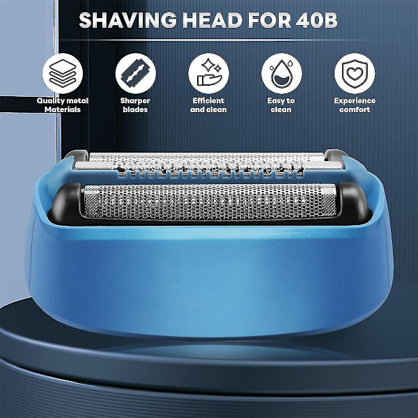 Reservefolie og kutterhode for Braun 40B barbermaskin CT2S CT2CC CT3CC CT4S CT4CC CT5CC CT6CC hodeblad
