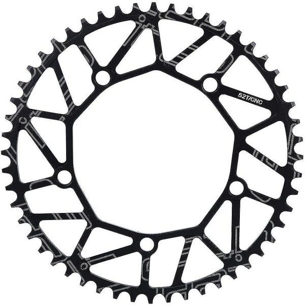 Bike Chain Wheel, 52t 130bcd Bike Single Speed ​​Chainring för de flesta cyklar Road Bike Mountainbike