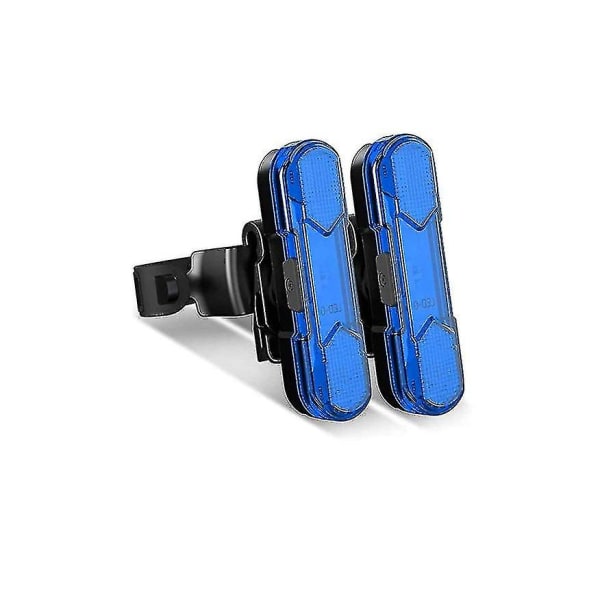 2 stk. sykkelbaklys, USB-oppladbart sykkelbaklys 360 graders rotasjon vanntett sykkelbaklys 4 moduser sykling blinkende