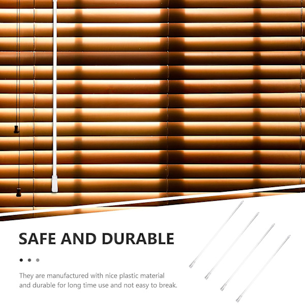 4 stk Kontor Gardin Blind Stang Vertikale Gardiner Vinduer Gardiner Trekke Stang Gardin Erstatning