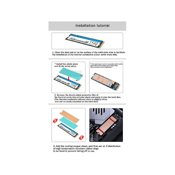 M.2 SSD Kiinteälevyn Jäähdytin Nvme Lämpölevy M.2 2280 SSD Lämpölevy Kannettava Kiinteälevy D