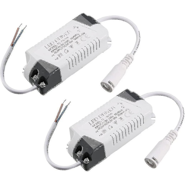 LED Driver 12-18W Konstant Strøm 300mA AC 85-265V Udgang 36-65V Stik Ekstern LED Loftlampe Transformer 2 stk