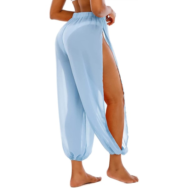 Dame Cover Up Bukser Gennemsigtige bukser Cover Ups til badetøj Bikini Beach Mesh Bukser