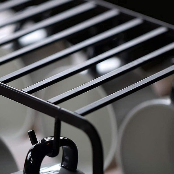 1 stk. kaffekoppholder 6 kroker metall koppstativ tekopp displaystativ for 6 kopp underkopp skje sett