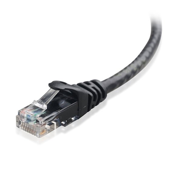 10 Gbps Snagless Cat6 Ethernet-kaapeli 9 m (Cat6-kaapeli) Mustana 9 metriä