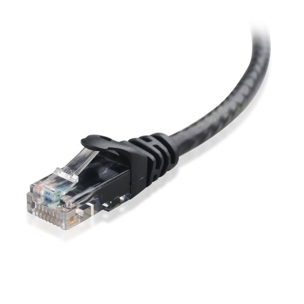 10gbps Snagless Cat6 Ethernet-kabel 9m (cat6-kabel, Cat 6-kabel) i svart 9 meter