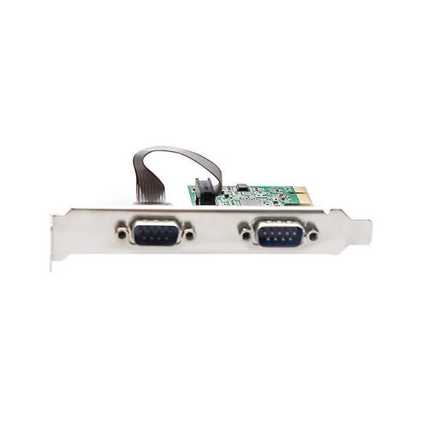 PCie till två seriella portar Rs232-gränssnitt Indriell dator expanderar Adapter Compute