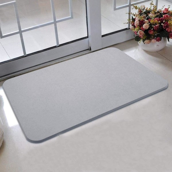 Diatoméjord Badematte Badekar Matte Sklisikker Dusjmatte For Bad 60 X 39 X 0.9cm