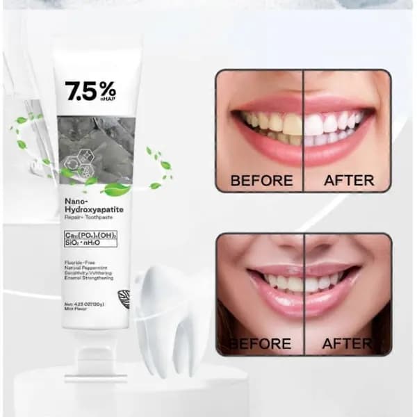1-3x 7.5% Hap Nano-Hydroxyapatite Toothpaste Deep Cleaning for Sensitive Teeth_Special Gifts 2pcs