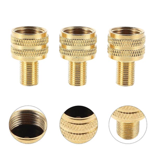 Lastbilsdäckpumpventiladapter för luftpump med 6 st koppar Golden 2.60X1.40X1.40CM