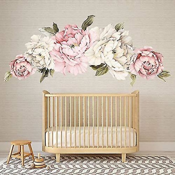 Murwall Kukka Peony Seinätarra Irrotettava Kuori Ja Liimaa