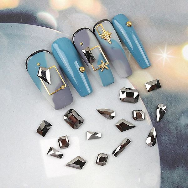 Flat Back Nail Crystals Rhinestones For