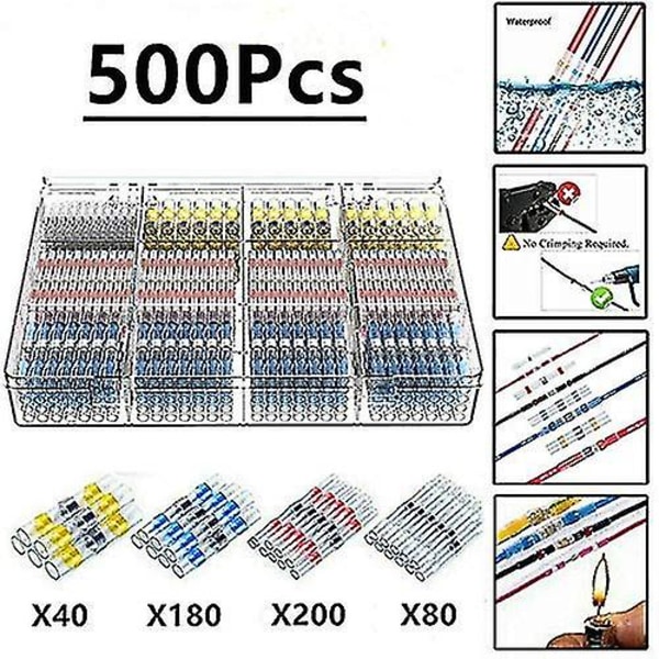 500 st elektriska kabelskor Löd Krympslang, Maidodo Krympslang Svetsstump