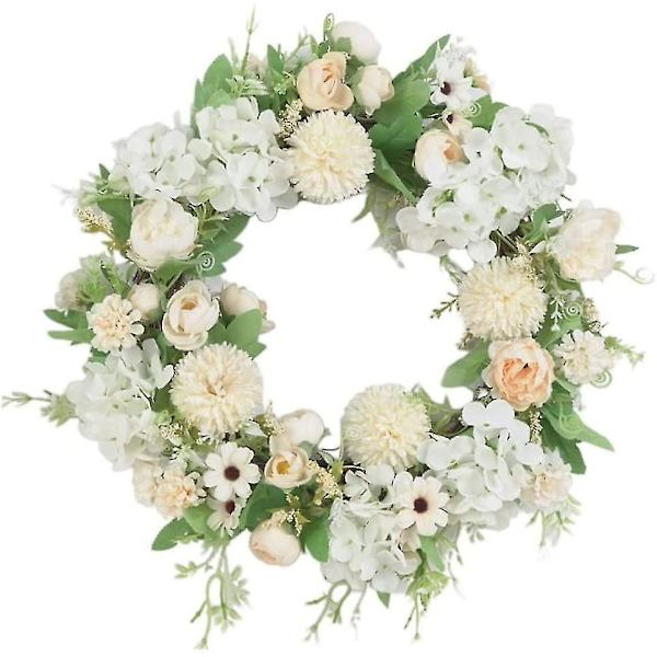 Kunstig blomsterkrans, dørkransdekorasjon Dørblomsterkrans Hengende plante