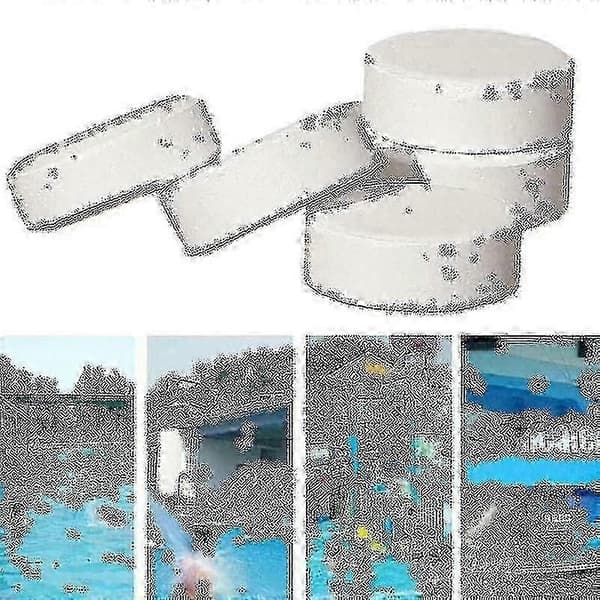 50-200 st klortabletter för simbassäng, bubbelpool, spa, vattenrening och underhåll 100pcs