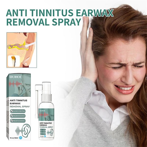 Tinnitus Relief Spray Øre Ringning Relief Hørebeskyttelse - 30 Ml