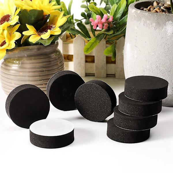 48 stk. Plant Pot Fødder, Højder, Naturligt Gummi, Blomsterpotteunderlag, Usynlige Pottefødder til Tunge Udendørs Planter