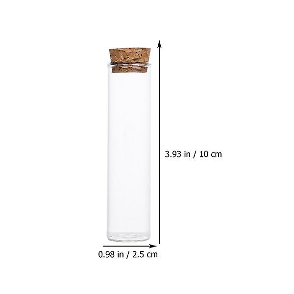 20 stk. Terrarium Glasbeholdere Glas Drivflaske Pejs Tændstikholder Tiny Glaskrukker Mini Glas Ønskeflasker