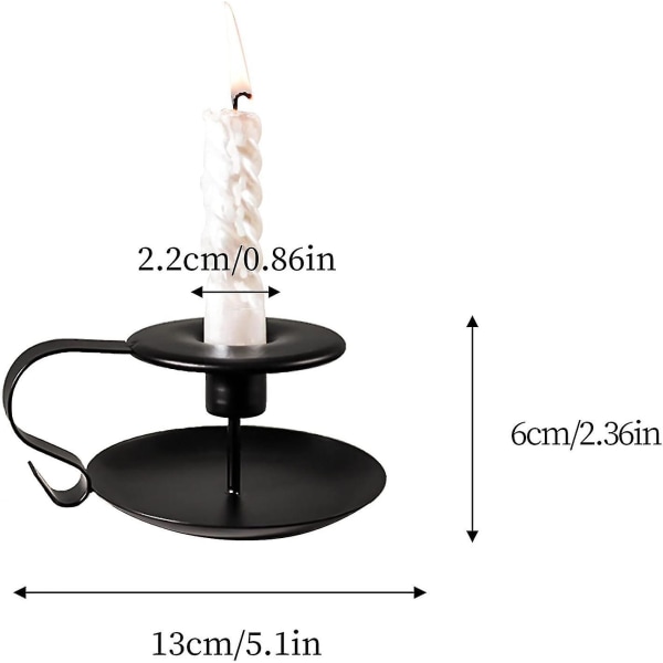 Musta kynttilänjalka metalliset kynttilänjalkatelineet jalustat pöytään sopivat kartiomaiset kynttilät häät, illallinen, juhla, syntymäpäivä, vuosipäivä sisustus