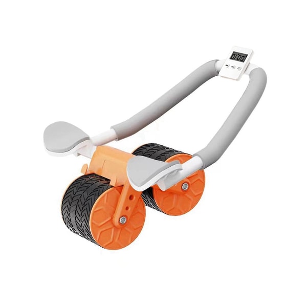 Ab Roller Hjul med Automatisk Tilbagefjedring og Albue Støtte - Lydløs Abdominal Hjul til Hjemmetræning A