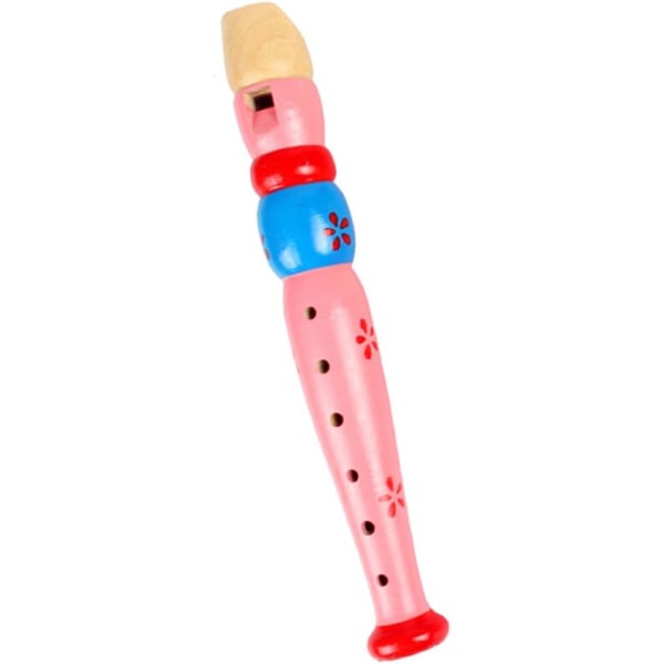 Små træblokfløjter til småbørn Farverig Piccolo-fløjte til børn Lær rytme Musikinstrument Baby tidlig uddannelse Musik og lydlegetøj til Autis