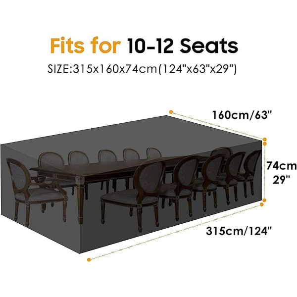 Patiopöydän cover - vedenpitävät patiokalusteiden päälliset | Pöytäpäälliset ulkokalusteisiin, repeämisenkestävälle sohvalle, pöydälle ja C