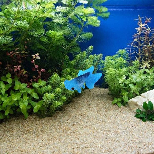 Aquarium dekorasjoner, akvarium falske fisk morsomme kunstig silikon Betta akvarium ornament Silikon Materiale ornamenter for ferskvann saltvann Aqua