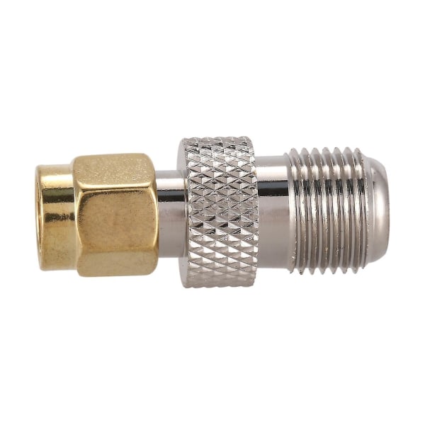 RF Koaxial Koax Adapter SMA Hane till F Hona, silver