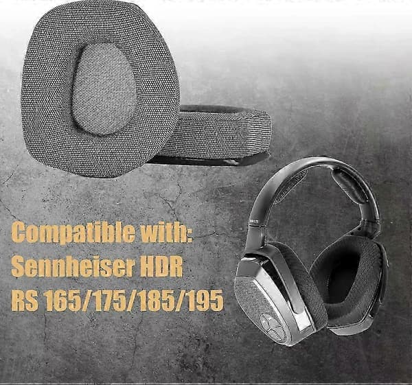INF Ørepuder til Sennheiser HDR RS 165/175/185/195 Sort