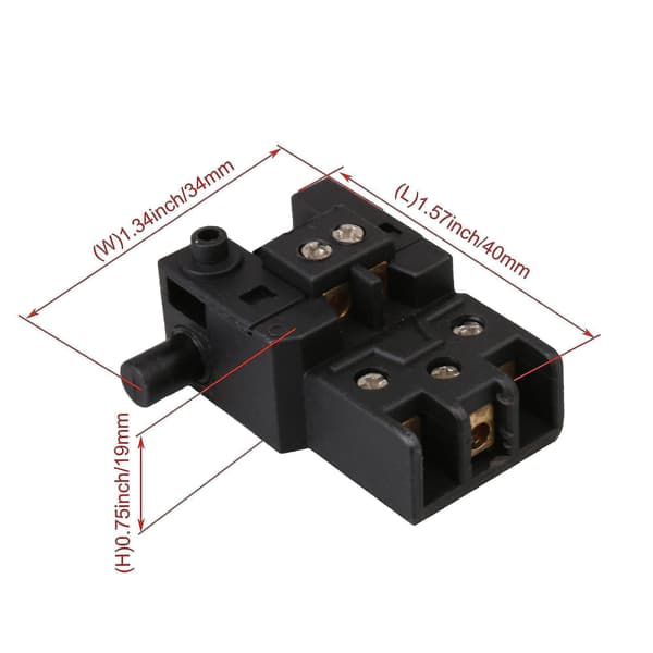 Spst Trigger Switch Fa2-6/1w Ac 250v 6 A Elektrisk Hammare Borr Kraftverktyg Lås