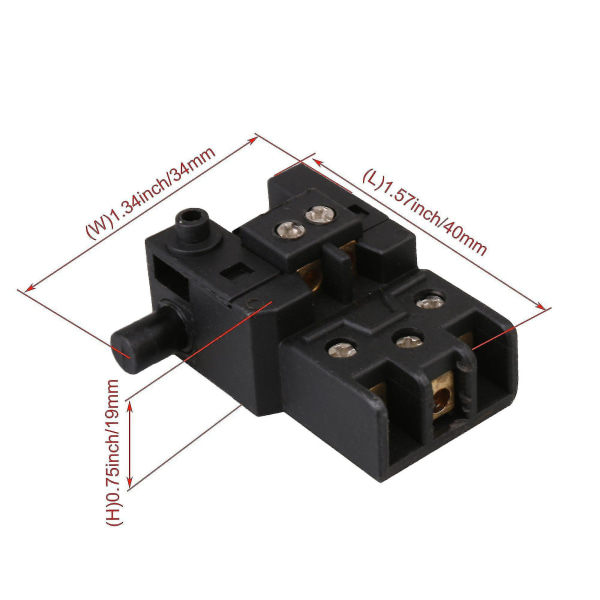 Spst Trigger Switch Fa2-6/1w Ac 250v 6 A Elektrisk Hammer Bor Strømværktøj Lås