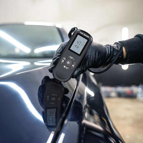 Digitaalinen pinnoitepaksuuden mittauslaite Auton maalin paksuuden testaaja Mittari Fe/nfe
