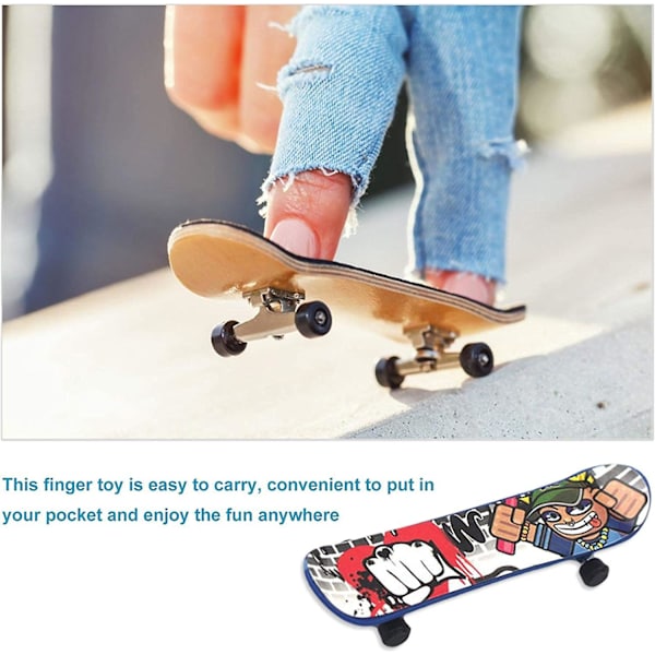 10st Mini Finger Skateboard/gripbräda 95mm, Professionell Finger Board