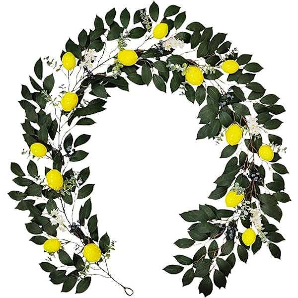 Kunstig Have Kunstige Grene Gren Fest Citron Gul Citron Hjem Hjem Dekoration Silke Roser Kunstige Blomster Bulk Tørrede Blomster (Farve: Multi