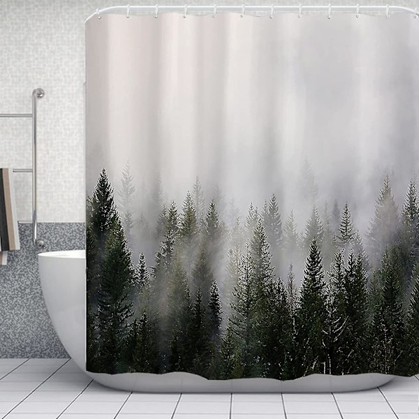Misty Forest Bruseforhæng, Natur Bruseforhæng, Skov Bruseforhæng, Fantasiful Tåge
