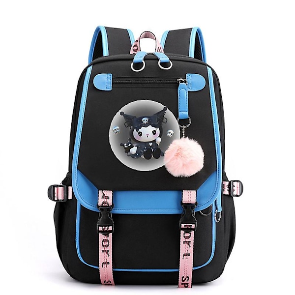 45cm Sanrios Cartoon Kawaii Kuromi My Melody Cinnamoroll Skolryggsäck Stor Kapacitet Casual Lätt Söt Ryggsäck Kuromi1 Kuromi16