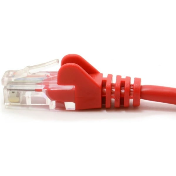 Rød nettverkskabel Ethernet RJ45 Cat5e-CCA UTP Patch 26AWG 0,5 m [0,5 meter]