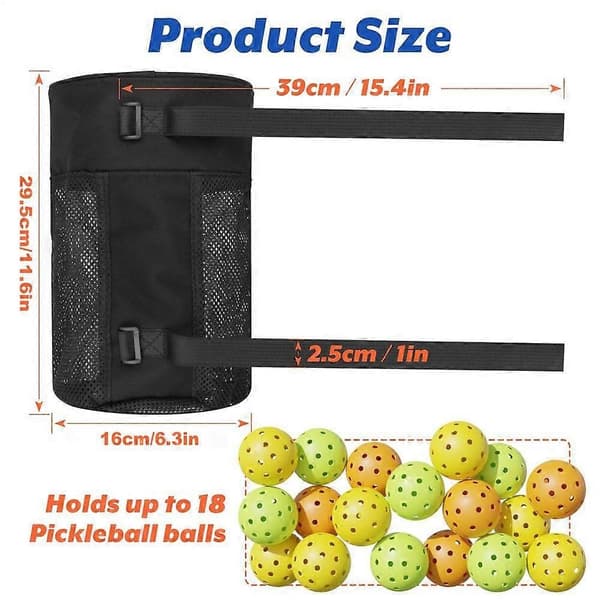 Pickleball opbevaringstaske Sammenfoldelig Pickleball Organizer Pose Boldopbevaringstaske Pickleball Bold