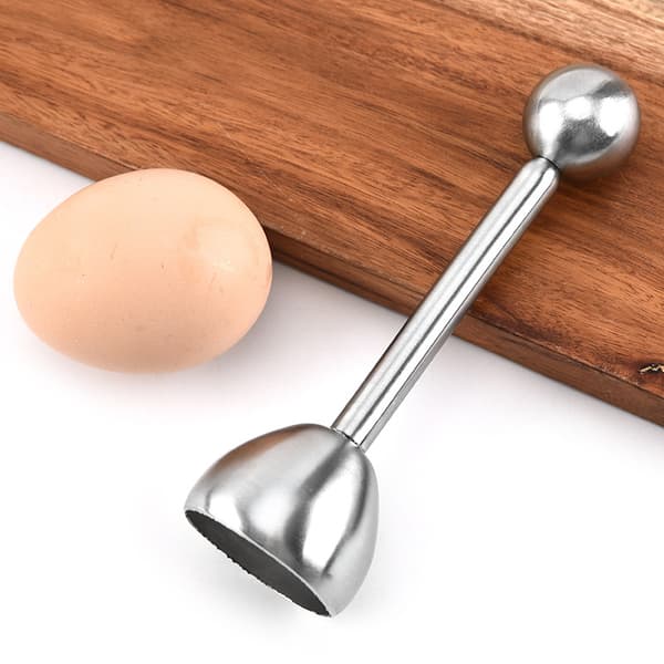 Myk Hardkokt Egg Cracker Topper i Rustfritt Stål - Skallseparator