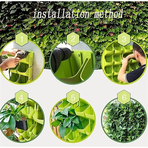 Hängande Planter Vägg Hängande Planter Blomkruka Stapelbara Trädgårdskrukor Väggmonterade Vertikala Suckulenter Växt Bonsai Grön Hem Utomhus Dekor Hängande