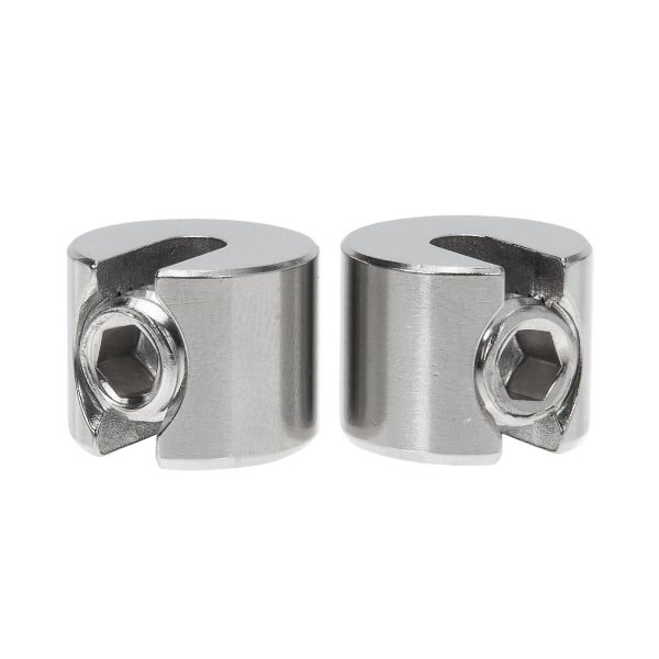 2 stk Rustfrie Stål Bolter Wire Grip Klemme Talje Kabelklemme Wire Tau Kabelklemme Wire Tau Klips Wire Tau Festemidler